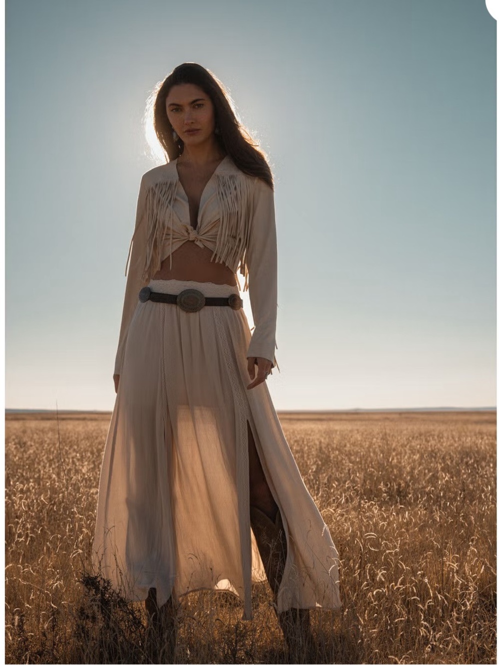 Shyanne Deleon Faux Suede Cropped Fringe Jacket - Picture 4 of 9